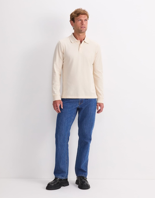 Sportscraft - Long Sleeve Sc Pique Polo