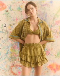 KINGA CSILLA - Hulia Check Fae Frill Skort