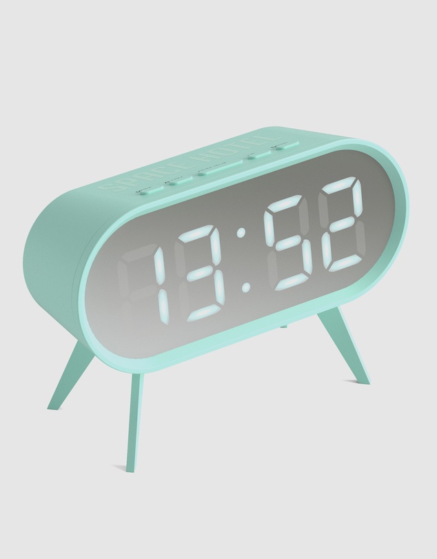Newgate - Newgate Space Hotel Cyborg Led Alarm Clock Blue