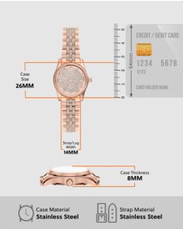 Michael Kors - Lexington Rose Gold Analogue Watch