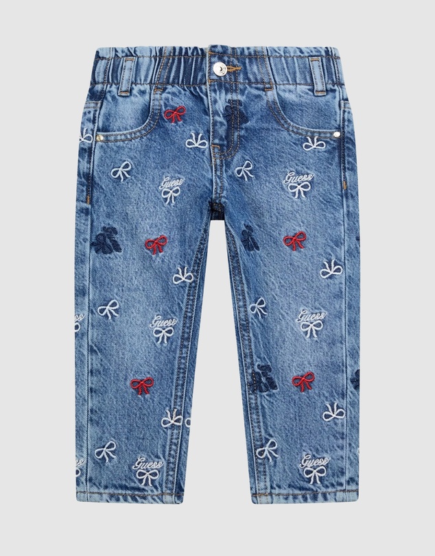 GUESS - Embroidered Denim Pants