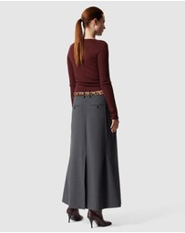 & Other Stories - Flared Tailored Maxi Skirt