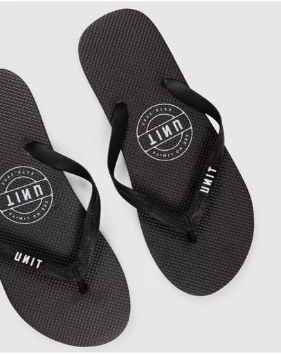 UNIT - UNIT Mens Stamp Flip Flops