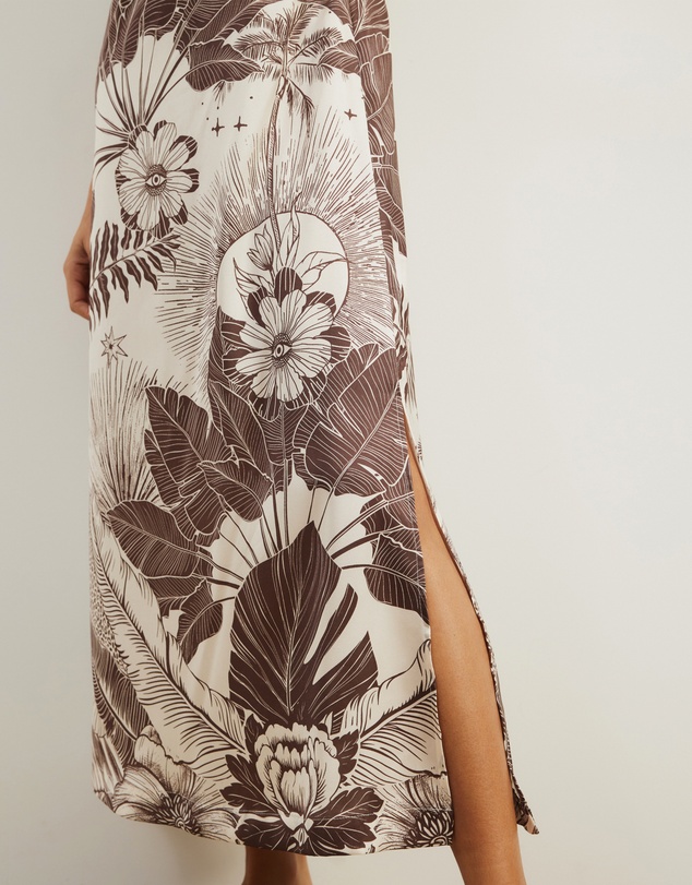 Atmos&Here - Koa Resort Satin Slip Dress