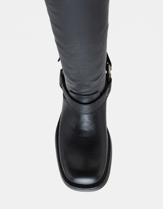 Steve Madden - Astor Black Leather Boots