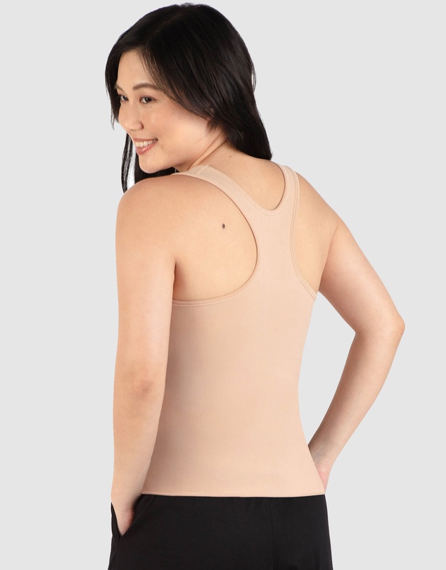 B Free Intimate Apparel - Cotton Chest Binder Racerback Top