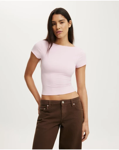 Cotton On - Hold Me Scoop Back Tee