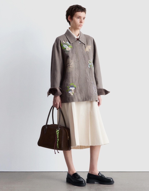 & Other Stories - Embroidered Shirt Jacket