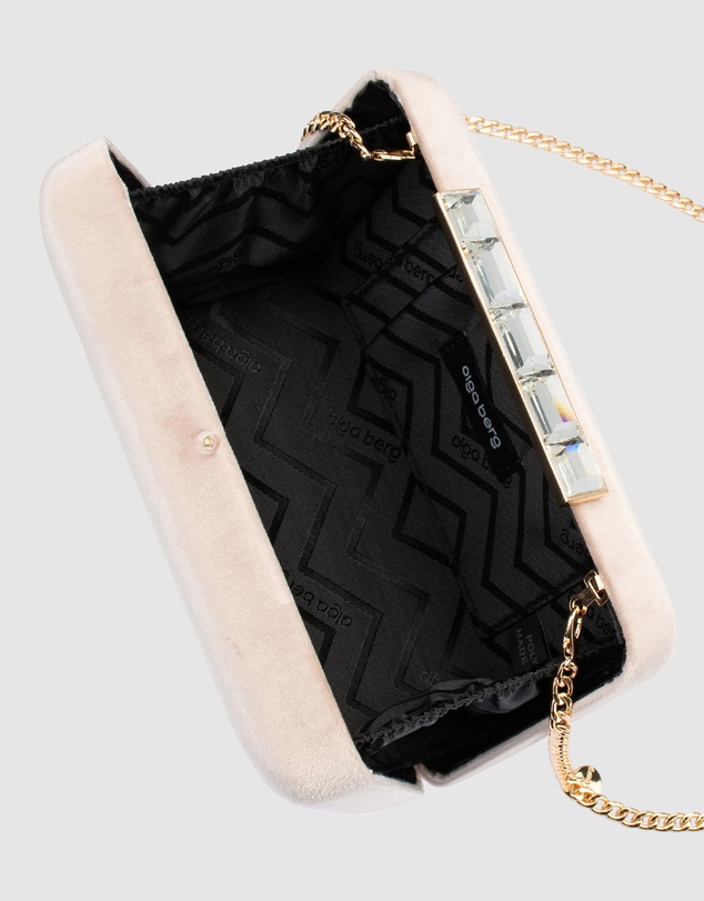 Olga Berg - Bess Velvet Clutch