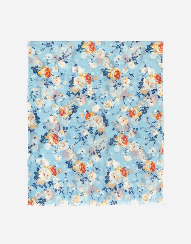 Ozwear Connection Uggs - 100% Australian Wool Print Scarf Blue