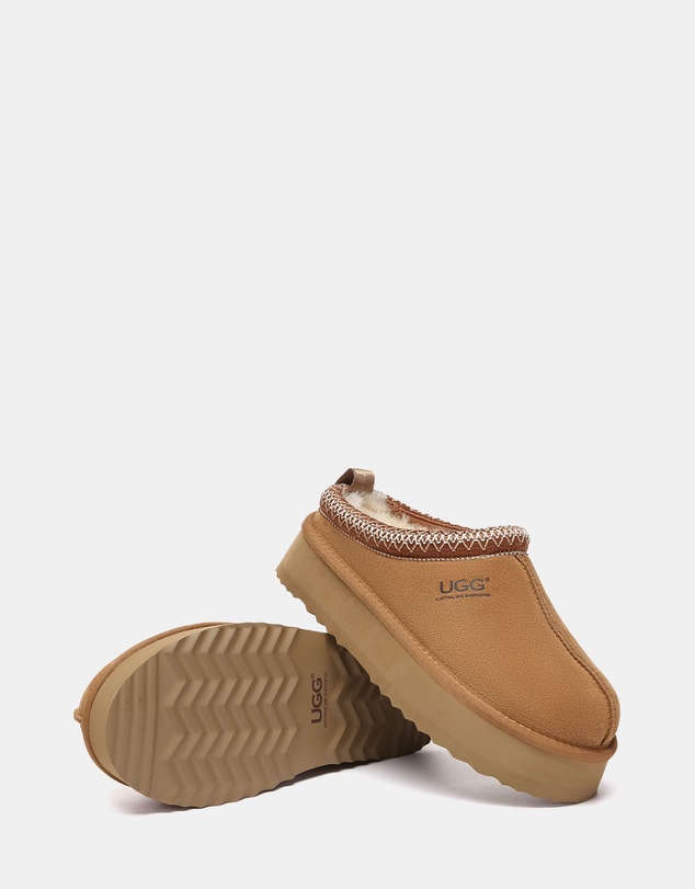 EVERAU - Australian Shepherd Ugg Tay Platform Cow Suede Upper House Shoes