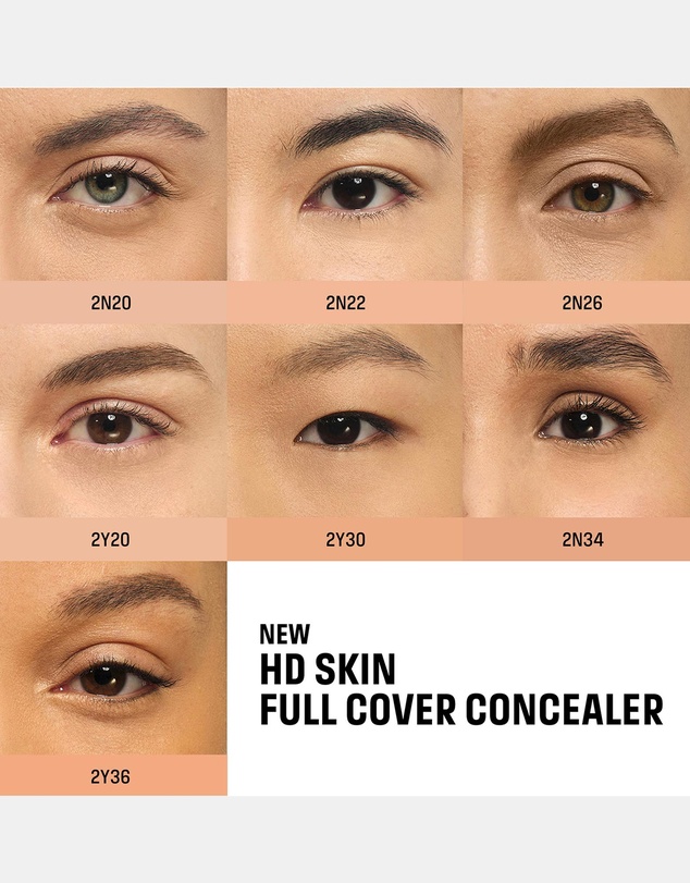 MAKE UP FOR EVER - HD Skin Full Cover Concealer Multi-Use Concealer with Niacinamide & Hyaluronic Acid