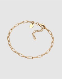 Elli Jewelry - Bracelet Heart 925 Sterling Silver Gold-Plated