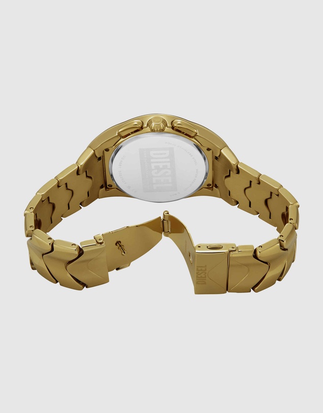 Diesel - Mercurial Gold Tone Chronograph Watch