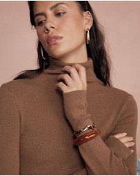 Forcast - Amber Gold Cuff