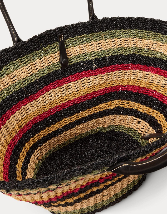 Polo Ralph Lauren - Bellport Raffia Basket Tote Bag