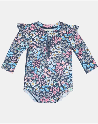 Toshi - Swim Onesie L/S Ripple