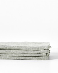Aura Home - Vintage Pure Linen Napkin Set of 4