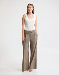 Oxford - Belle Houndstooth Wool Pant