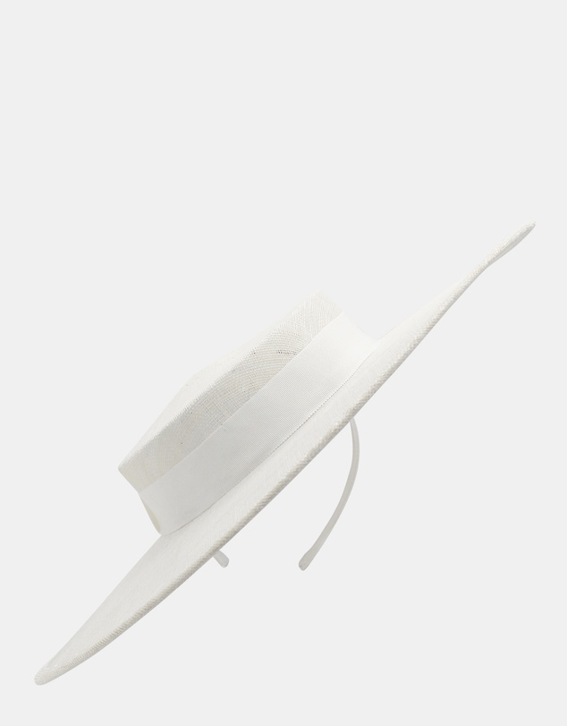 Morgan & Taylor - Alissa Racewear Boater in White