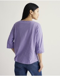 Seasalt - Seasalt Cornwall Purple Tremayne Quay Jersey Top