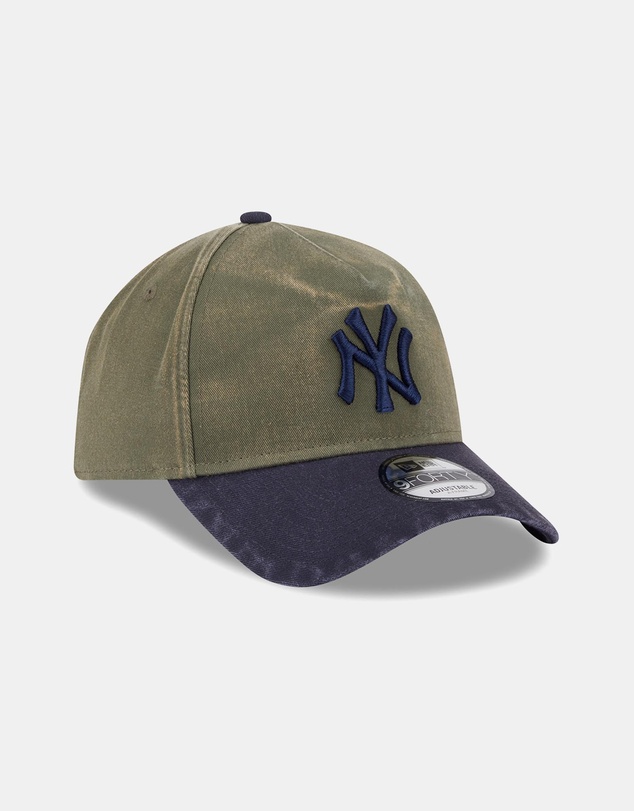 New Era - New Olive Navy Wash 9FORTY A-Frame New York Yankees Cap