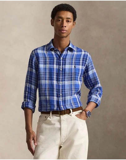 Polo Ralph Lauren - Custom Fit Plaid Linen Shirt