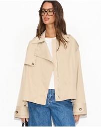 Dazie - Muse Trench Bomber Jacket