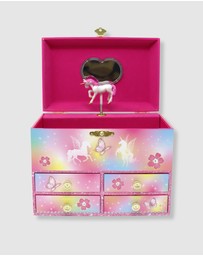 Pink Poppy - Dreamland Unicorn Medium Musical Jewellery Box