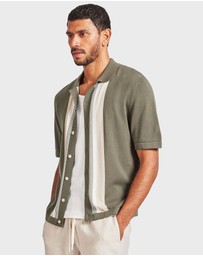 Academy Brand - Joey Stripe Knit Polo