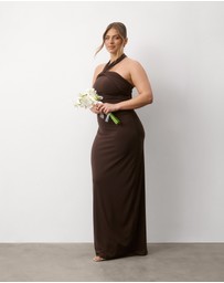 Six Stories - Halter Neck Stretch Sculpt Bridesmaid Dress