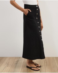 Atmos&Here - Aston Denim Midi Skirt