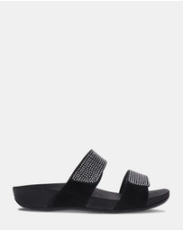 Mia Vita - Avoca Slide - Black Rhinestone