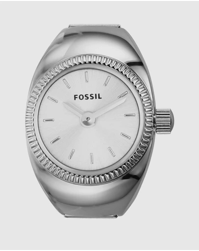 Fossil - Ring Watch Silver-Tone Analogue Watch