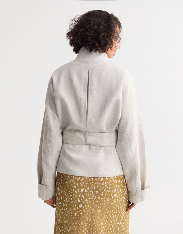 Oxford - Prudence Belt French Linen Jacket