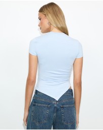 Dazie - Parker Ruched Short Sleeve Top