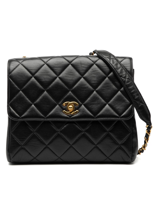 Pre-Loved by Azura Reborn - Pre-Loved Small Square Lambskin Straight Single Flap
