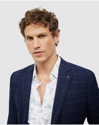 Politix - Sebastian Windowpane Check Tailored Jacket