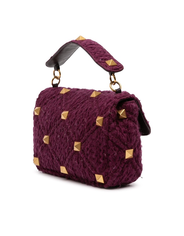 Pre-Loved by Azura Reborn - Pre-Loved Large Knit Roman Stud Satchel