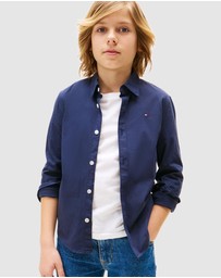 Tommy Hilfiger - Solid Poplin Shirt - Teens