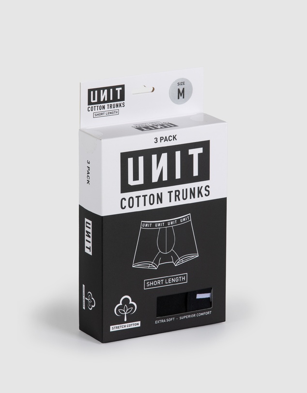 UNIT - UNIT Mens Underwear - Cotton Short Trunks