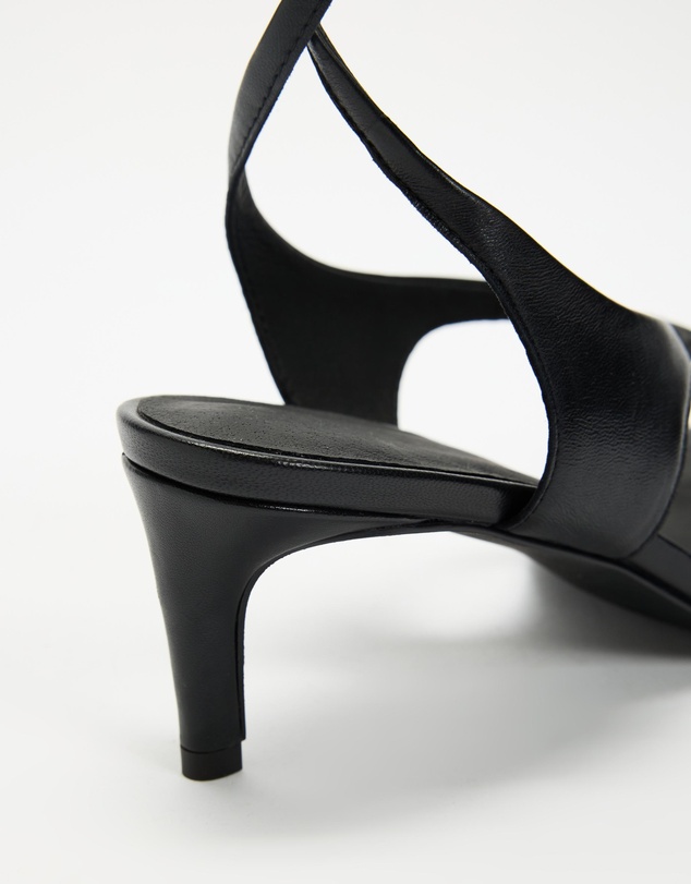 AERE - Zoe Leather Heeled Thong Sandals