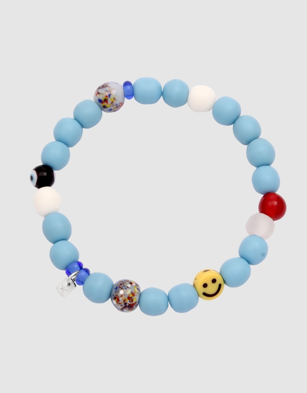 Kuzzoi - ICONIC EXCLUSIVE - Mixed Bead Bracelet with Smiling Face