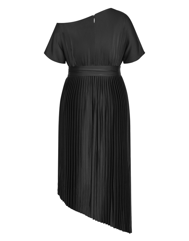 City Chic - Payton Pleat Midi Dress