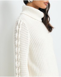 AERE - Rhei Organic Cotton Wool Cable Jumper
