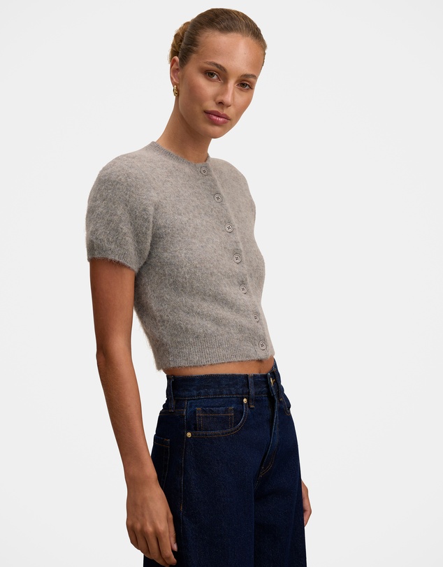 Forever New - Juniper Button Through Knitted T-shirt
