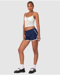 EDIKTED - Cami Sheer Lace Tank Top