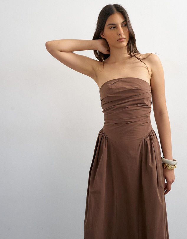 TOPSHOP - Marie Bandeau Maxi Dress Woven
