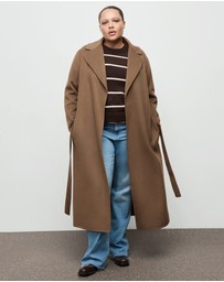 M.N.G - Handmade Wool Coat With Belt