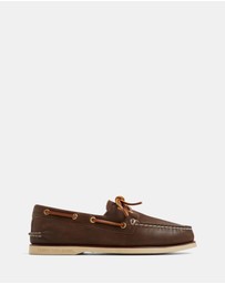 Sperry - Gold A/O 2-Eye Wide Leather Brown- Men's
